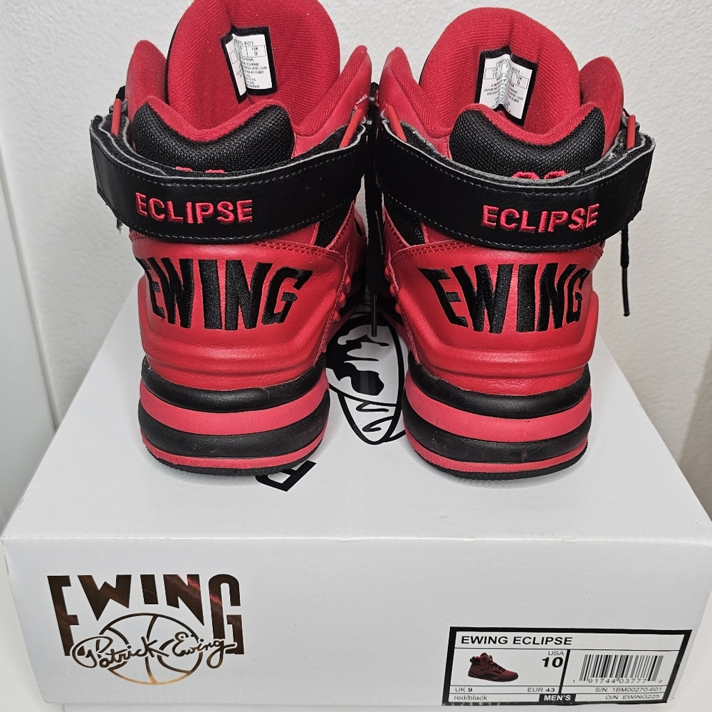 Patrick Ewing “Eclipse” Red/Black Men's Size 10 - image 7
